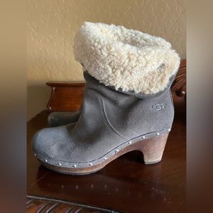 Ugh size 7 heeled boots JUST REDUCED